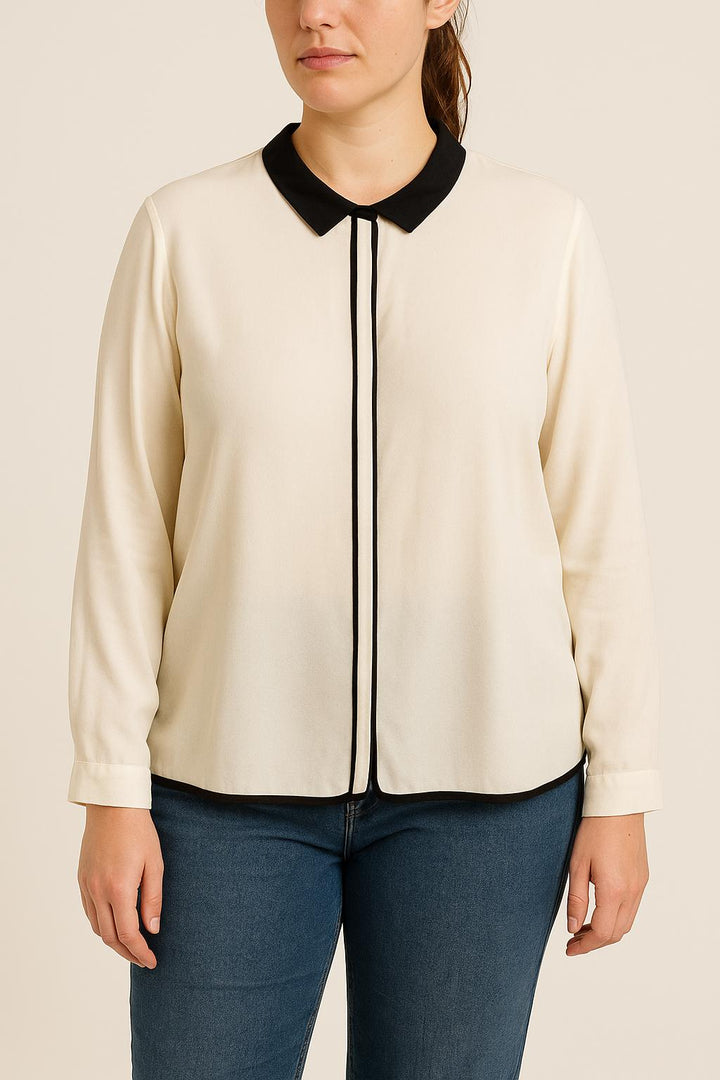 Chemise Blanche et Noire - Taille XXL/44 de la marque Gerard Darel | PARAD53580 - Vendu par Paradigme - Image 1
