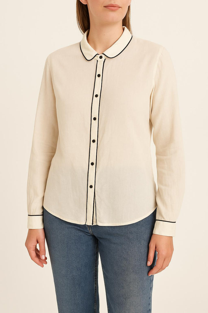 Chemise Blanche et Noire - Taille L/40 de la marque Ekyog | PARAD53585 - Vendu par Paradigme - Image 1