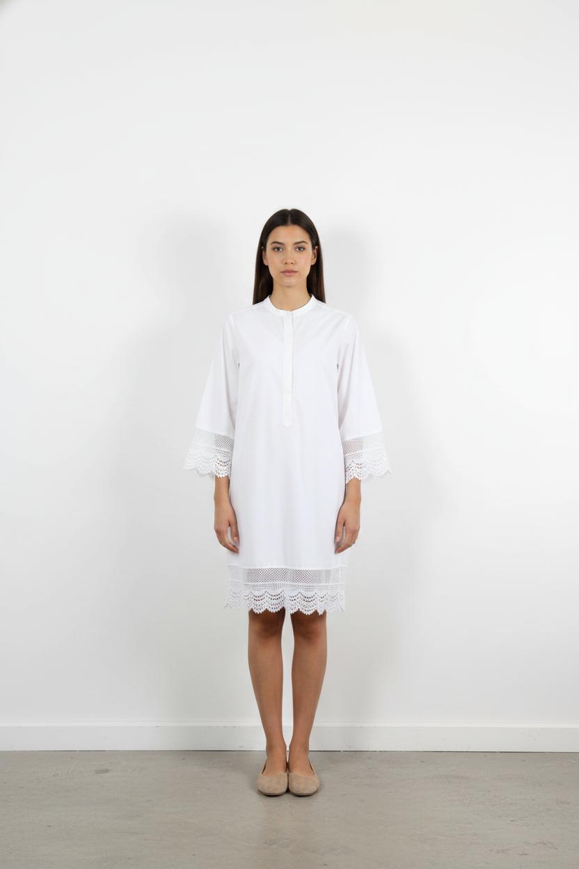 Robe Brodée Blanche - Taille S/36