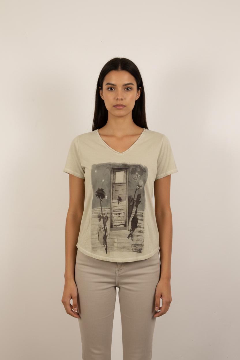 Tee-shirt Beige - Taille S/36