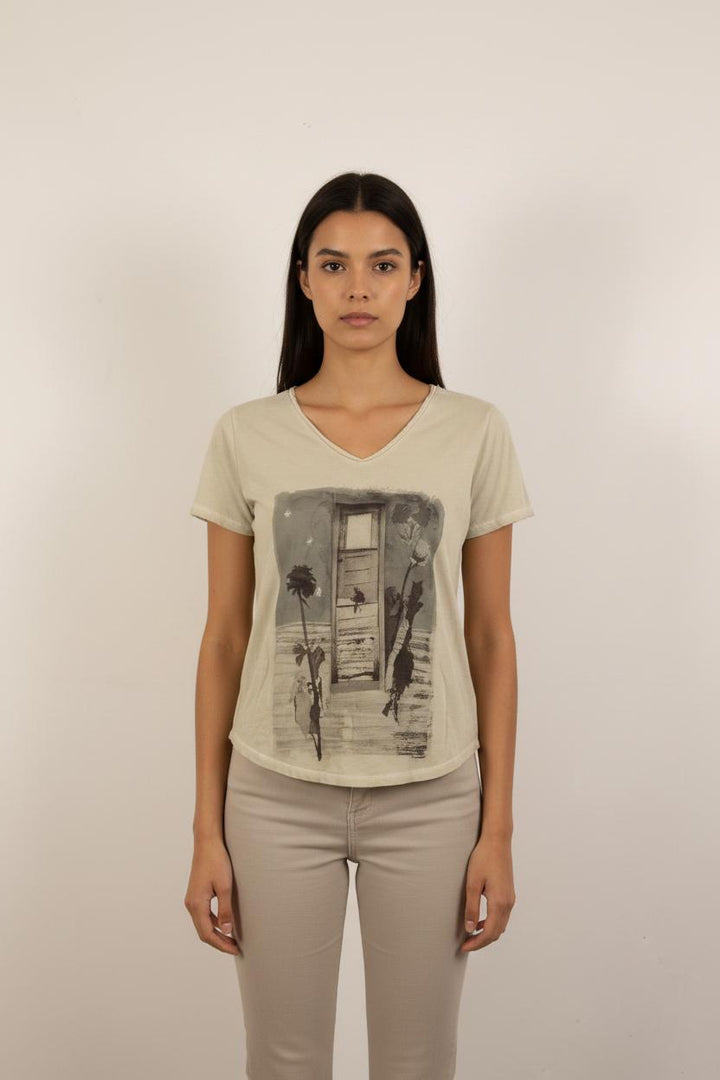 Tee-shirt Beige - Taille S/36