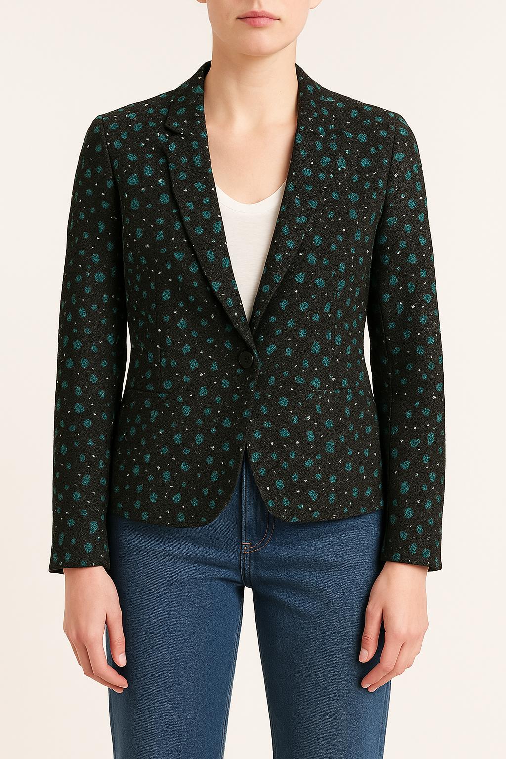 Blazer Vert et Noir - Taille XS/34 de la marque IKKS | PARAD53590 - Vendu par Paradigme - Image 1