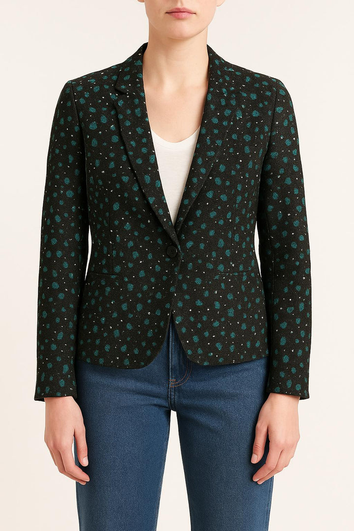 Blazer Vert et Noir - Taille XS/34 de la marque IKKS | PARAD53590 - Vendu par Paradigme - Image 1