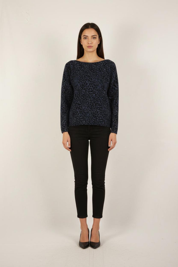 Pull Noir et Bleu - Taille L/40