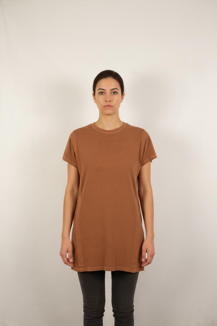 Robe T-shirt Marron - Taille XS/34