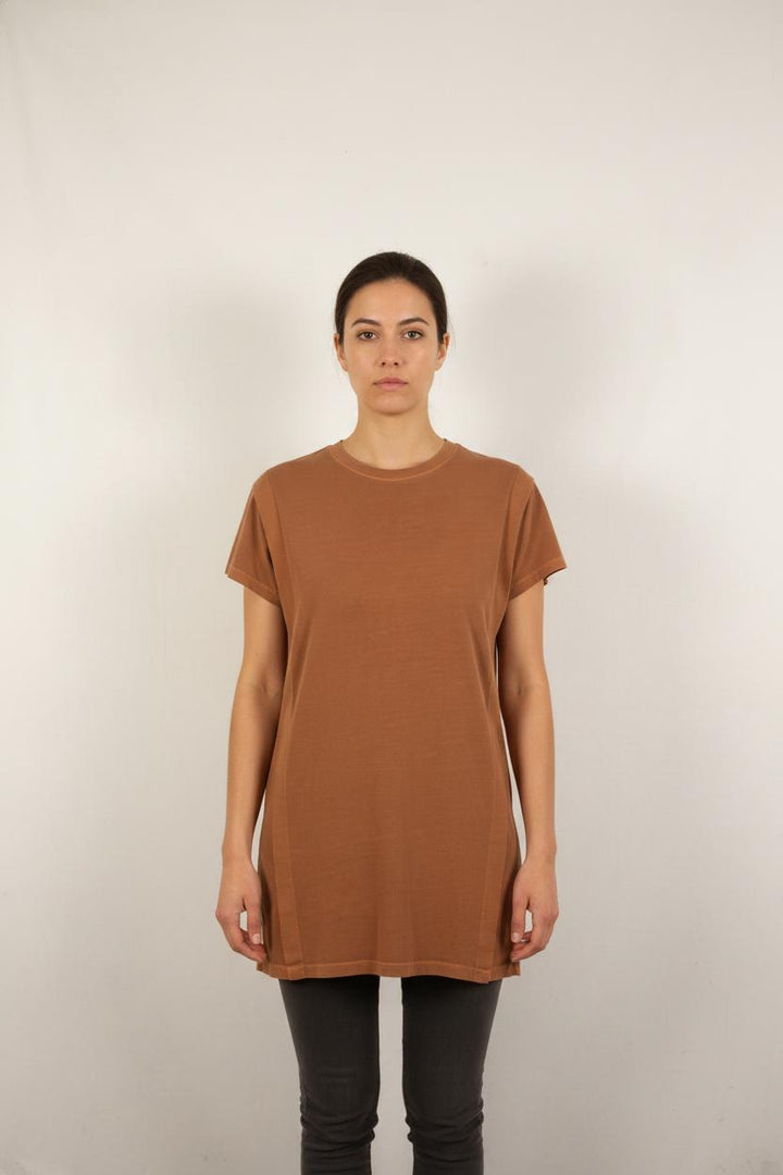 Robe T-shirt Marron - Taille XS/34