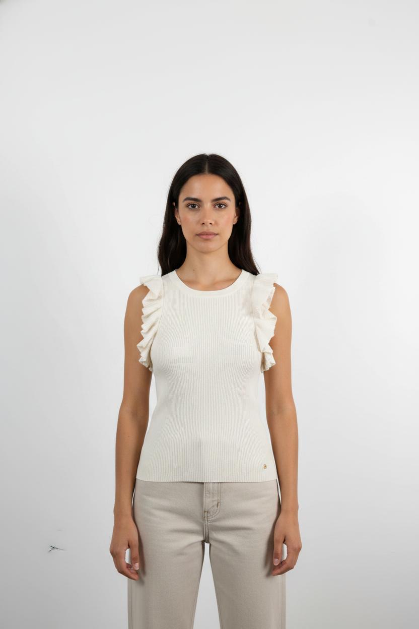 Débardeur Blanc - Taille XS/34