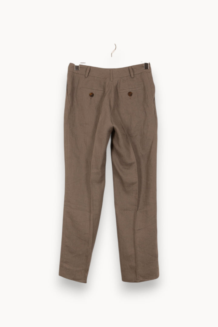 Pantalon Marron - Taille L/40 de la marque Caroll | PARAD53611 - Vendu par Paradigme - Image 4