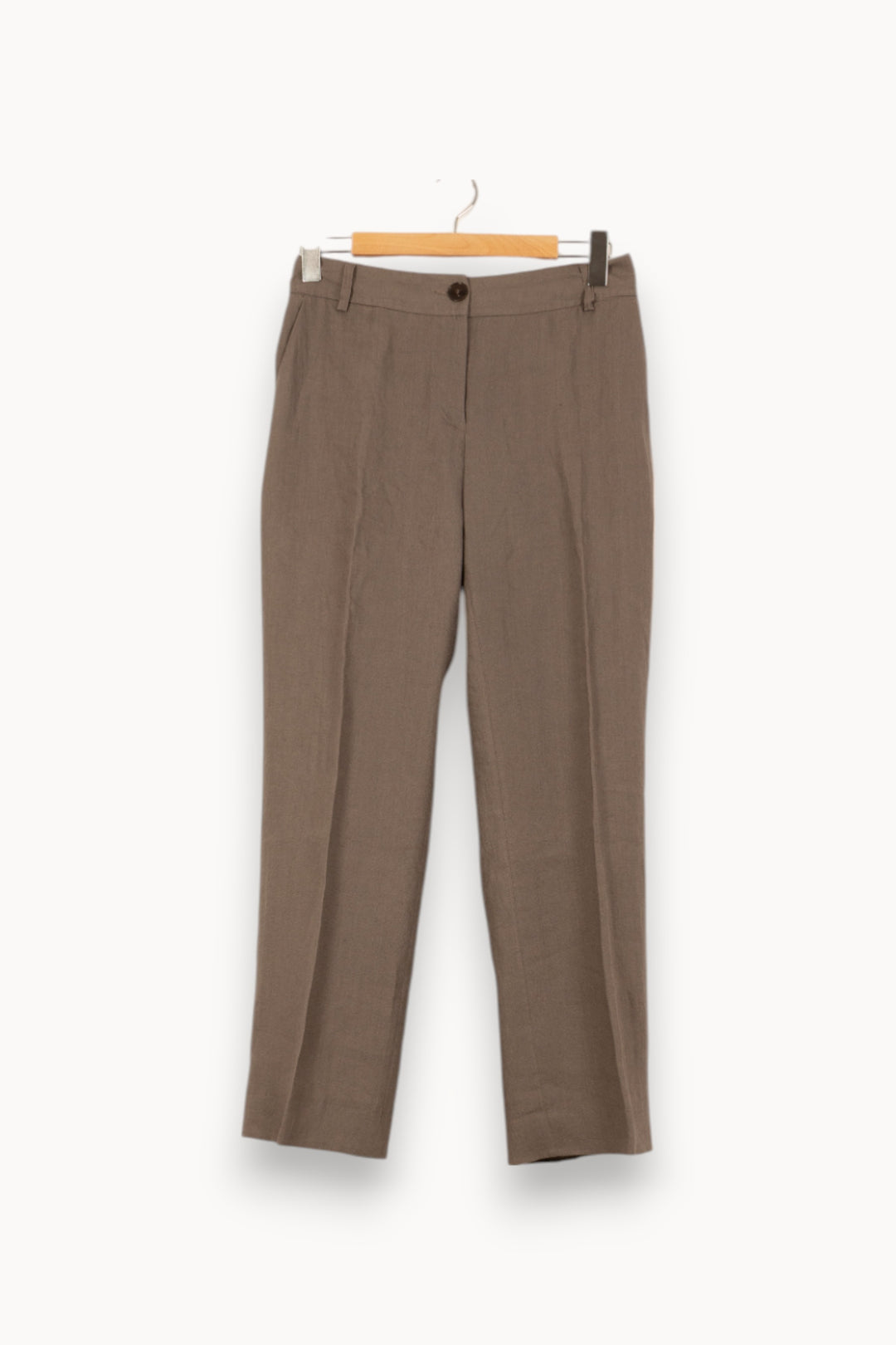 Pantalon Marron - Taille L/40 de la marque Caroll | PARAD53611 - Vendu par Paradigme - Image 2