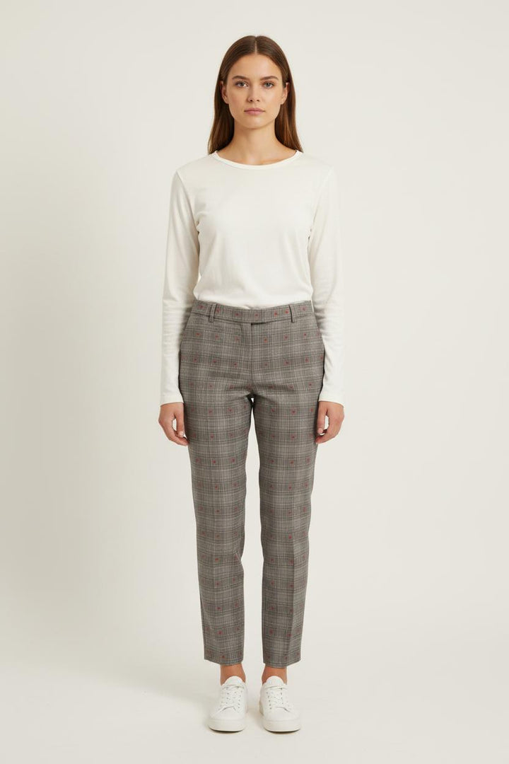 Pantalon Carreaux Gris et Rouge - Taille M/38 de la marque Paul & Joe | PARAD53614 - Vendu par Paradigme - Image 1