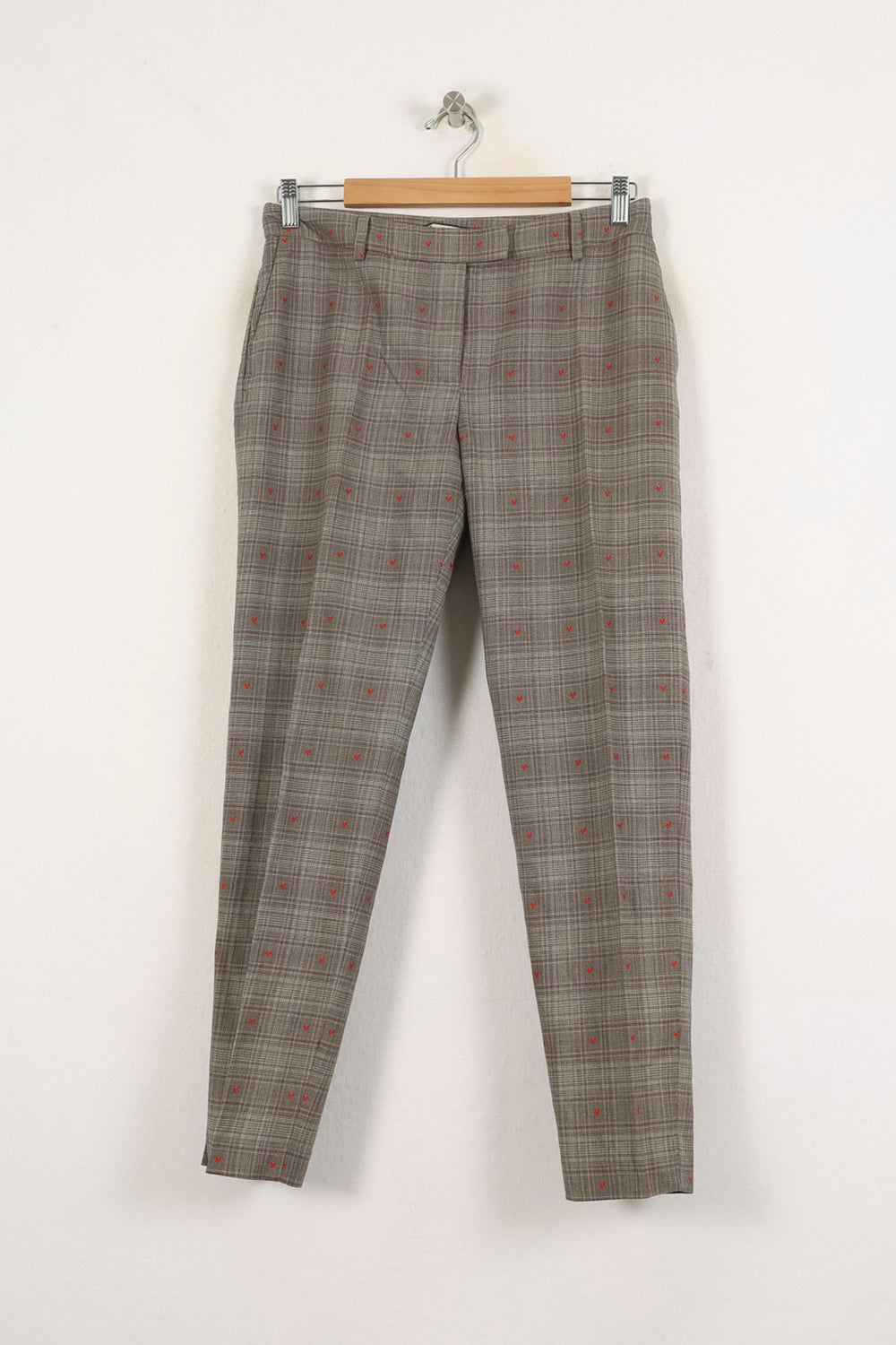 Pantalon Carreaux Gris et Rouge - Taille M/38 de la marque Paul & Joe | PARAD53614 - Vendu par Paradigme - Image 2