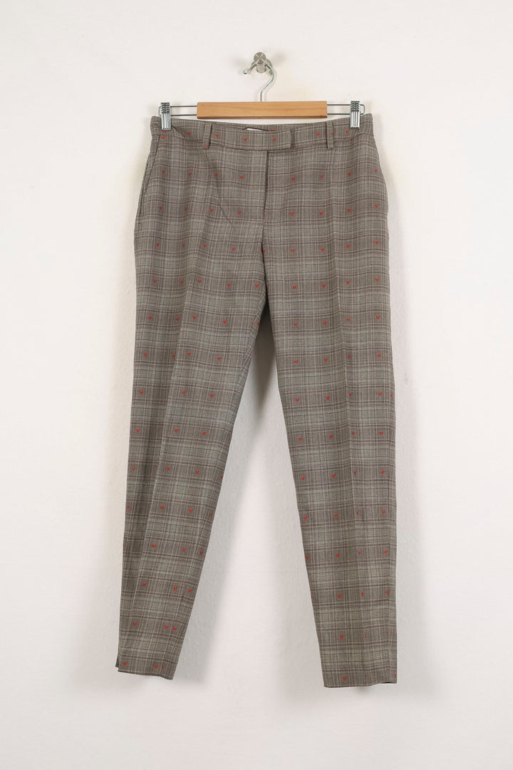 Pantalon Carreaux Gris et Rouge - Taille M/38 de la marque Paul & Joe | PARAD53614 - Vendu par Paradigme - Image 2