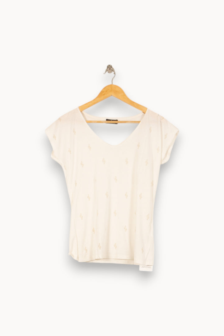 Tee-shirt Blanc - Taille M/38 de la marque One Step | PARAD53620 - Vendu par Paradigme - Image 2