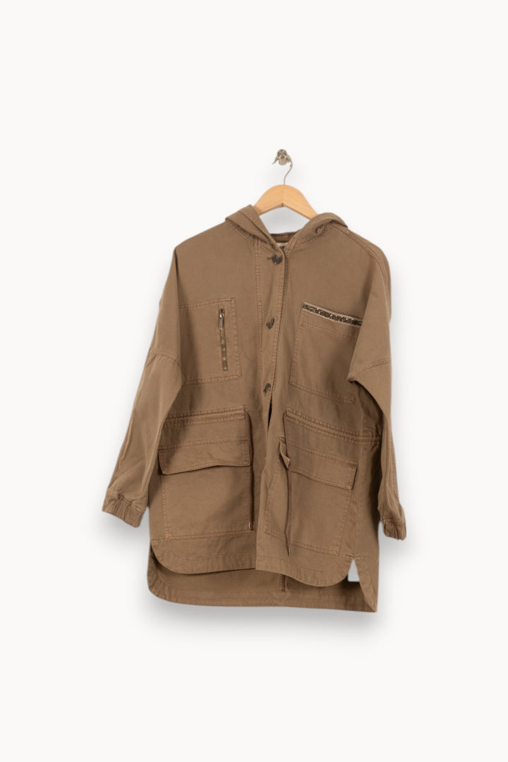 Parka Marron - Taille S/36 de la marque Sud express | PARAD53624 - Vendu par Paradigme - Image 2