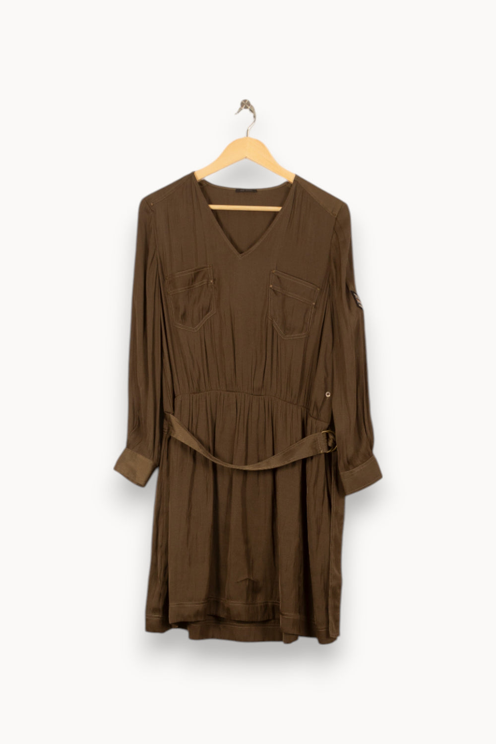 Robe Courte Kaki - Taille L/40 de la marque IKKS | PARAD53629 - Vendu par Paradigme - Image 2