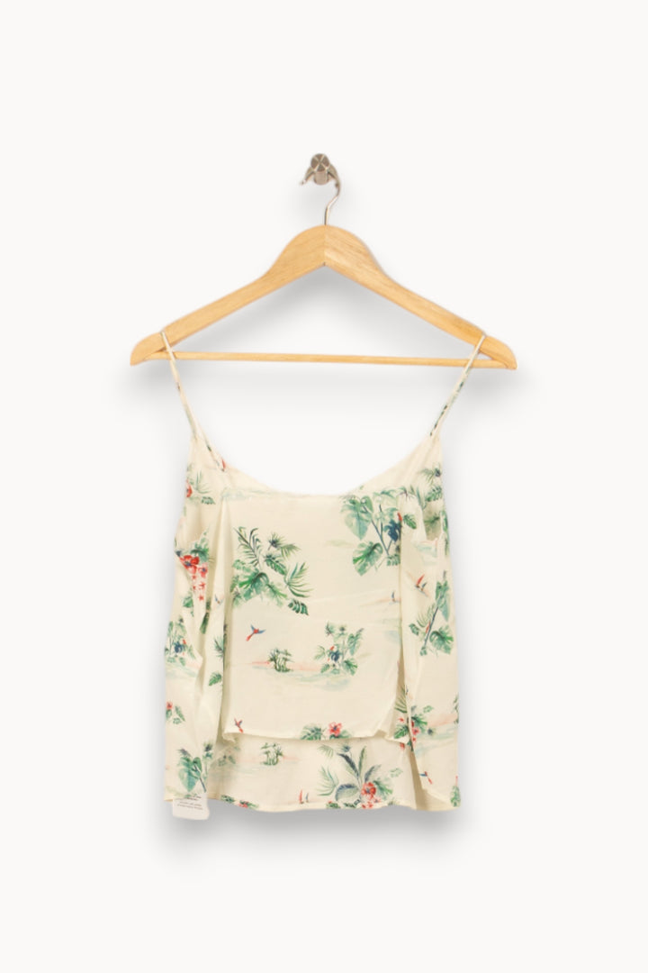 Débardeur Blanc et Vert - Taille M/38 de la marque Sézane | PARAD53650 - Vendu par Paradigme - Image 4