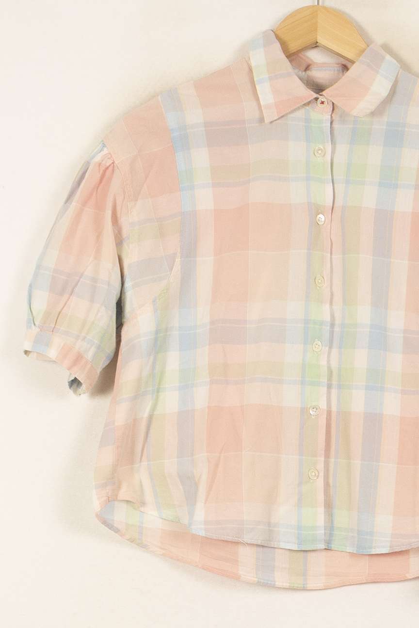 Chemisier Rose et Bleu - Taille M/38