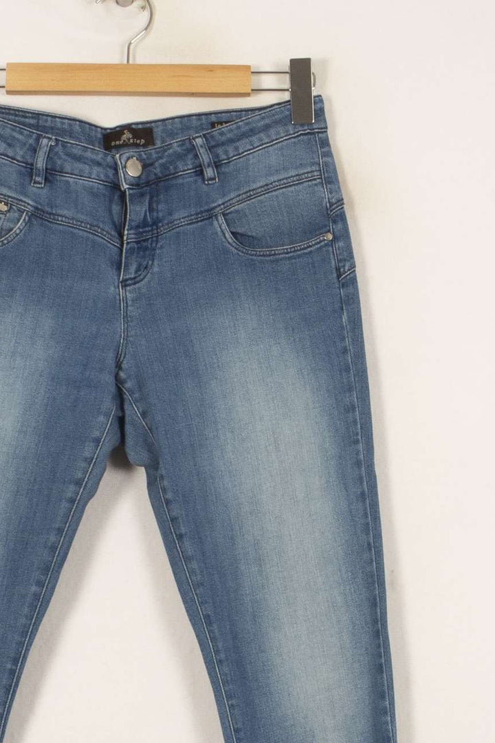Jean Slim Bleu - Taille M/38 de la marque One Step | PARAD53660 - Vendu par Paradigme - Image 3