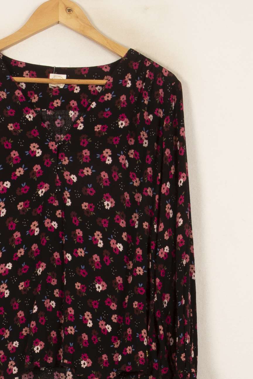 Blouse Noire et Fleurie - Taille M/38 de la marque Des petits hauts | PARAD53671 - Vendu par Paradigme - Image 3