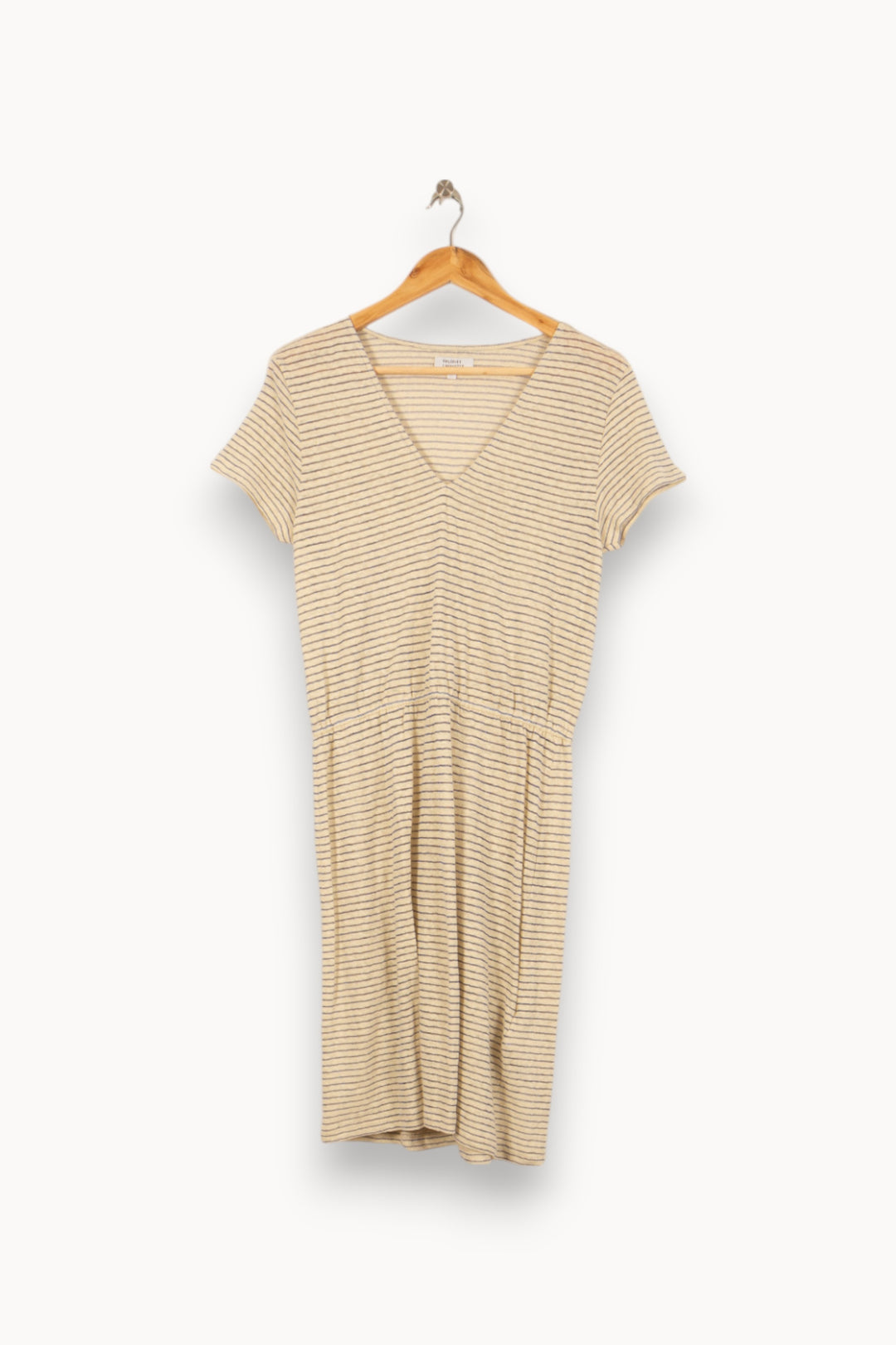 Robe Courte Beige et Blanche - Taille M/38 de la marque Galeries Lafayette | PARAD53678 - Vendu par Paradigme - Image 2
