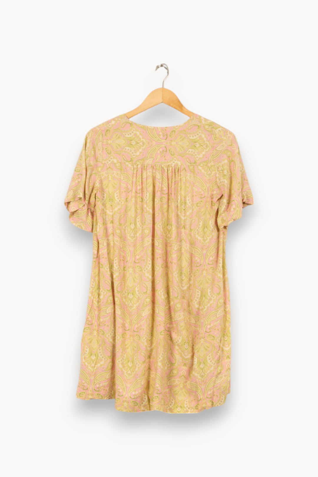 Robe Imprimée Rose et Jaune - Taille S/36 de la marque Grace & Mila | PARAD53681 - Vendu par Paradigme - Image 4