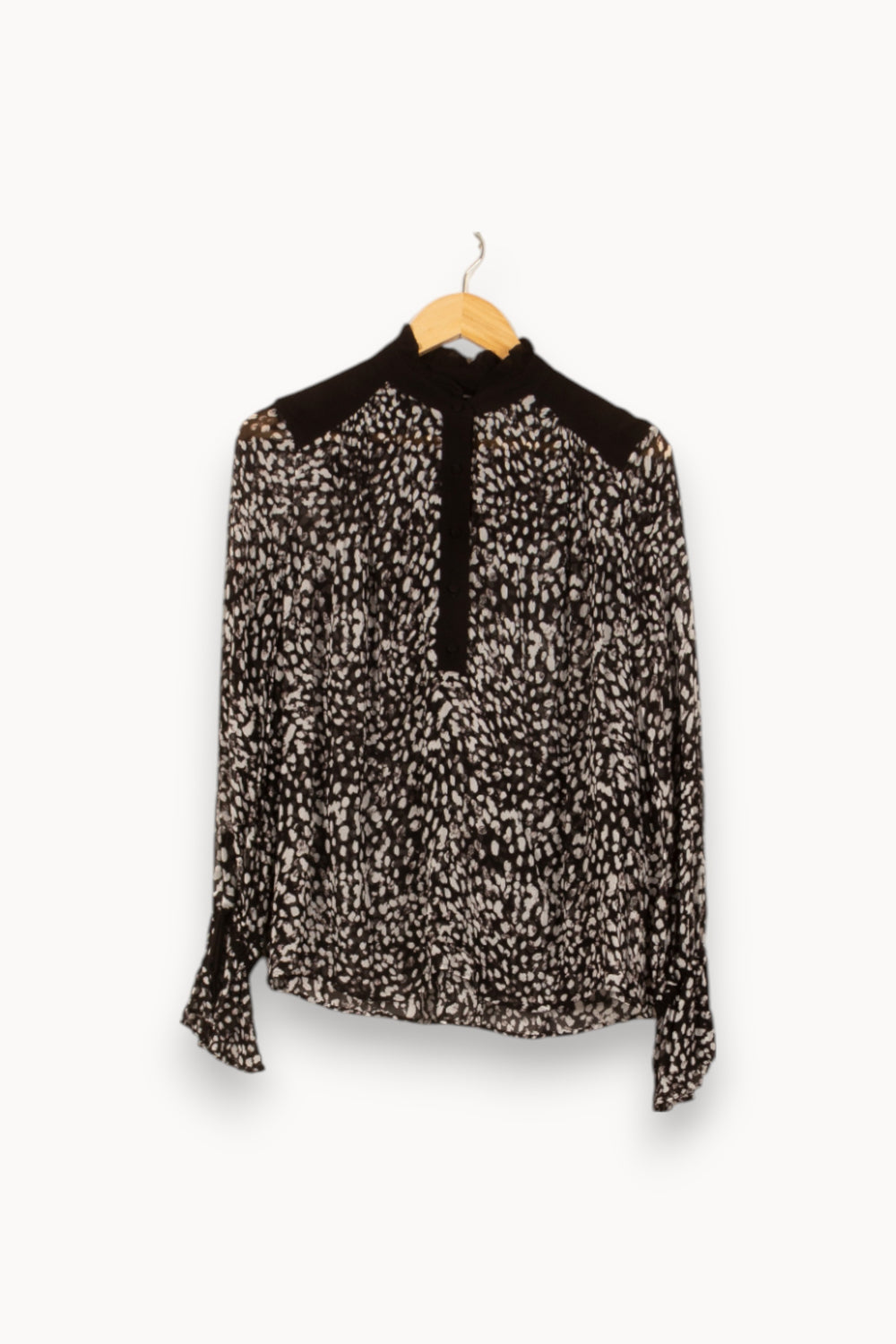 Blouse Noire et Blanche - Taille L/40 de la marque The Kooples | PARAD53683 - Vendu par Paradigme - Image 2
