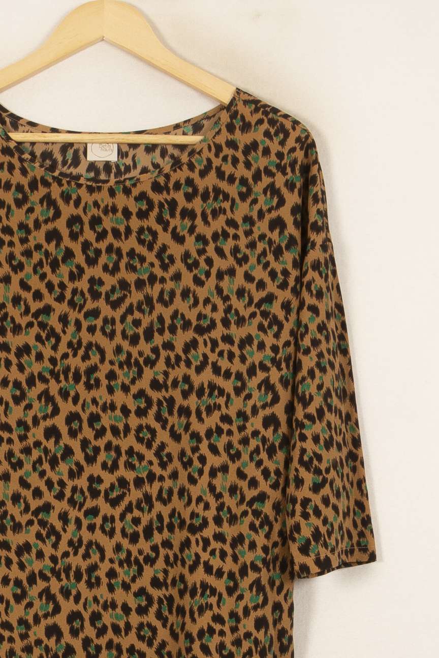Robe Midi Marron et Noir - Taille S/36 de la marque Des petits hauts | PARAD53684 - Vendu par Paradigme - Image 3