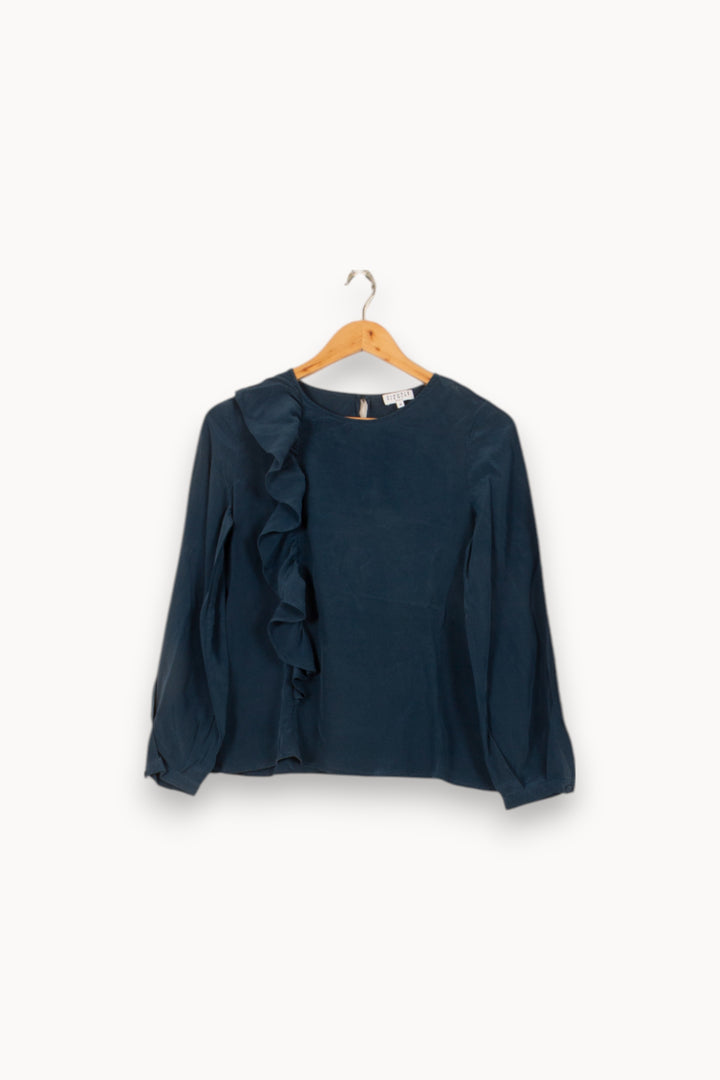 Blouse Bleue - Taille S/36 de la marque Claudie Pierlot | PARAD53687 - Vendu par Paradigme - Image 2