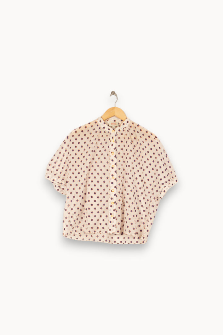 Chemise Blanche et Marron - Taille XS/34 de la marque Paul & Joe Sister | PARAD53688 - Vendu par Paradigme - Image 2
