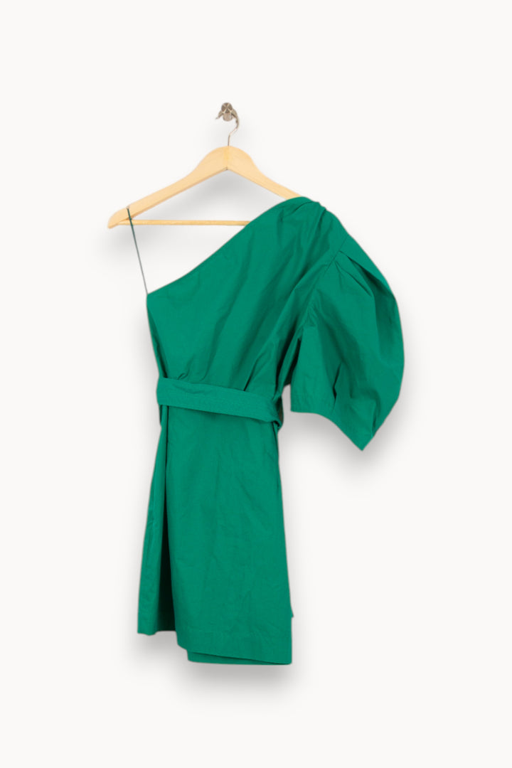 Robe Asymétrique Verte - Taille L/40 de la marque Claudie Pierlot | PARAD53690 - Vendu par Paradigme - Image 4