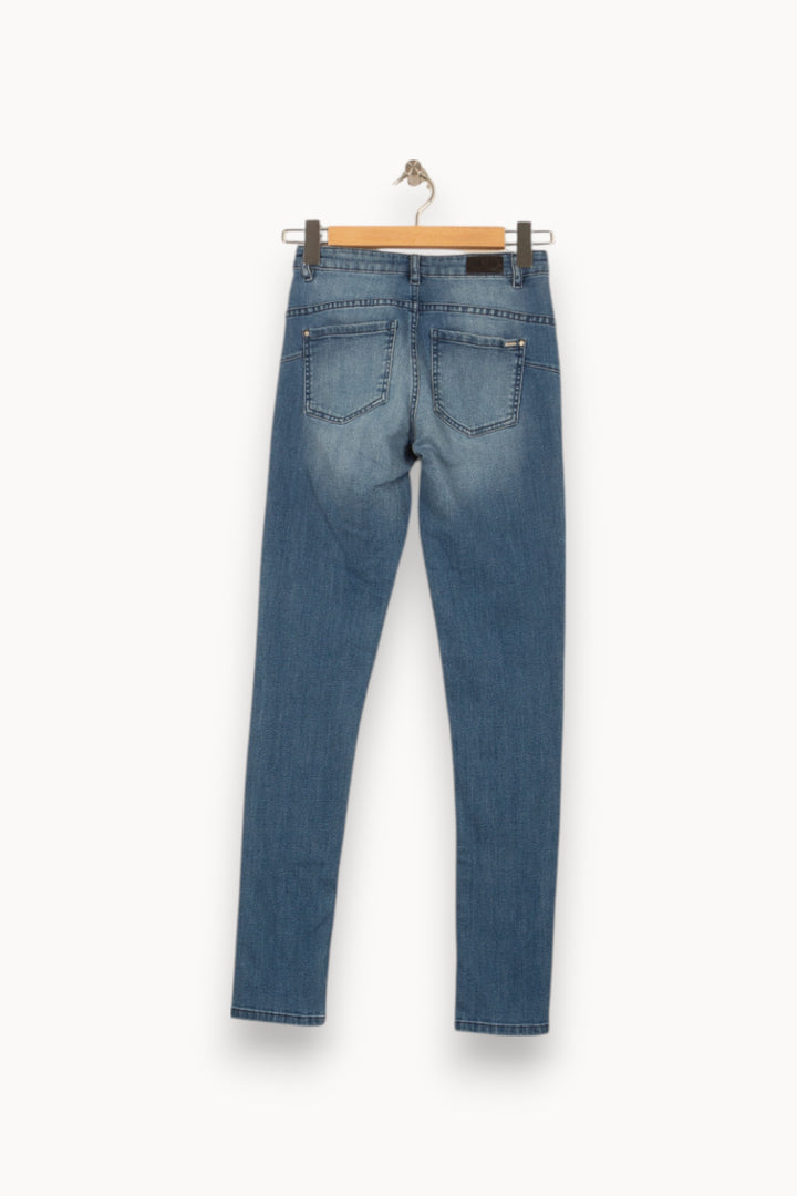 Jean Skinny Bleu - Taille XS/34 de la marque IKKS | PARAD53693 - Vendu par Paradigme - Image 4