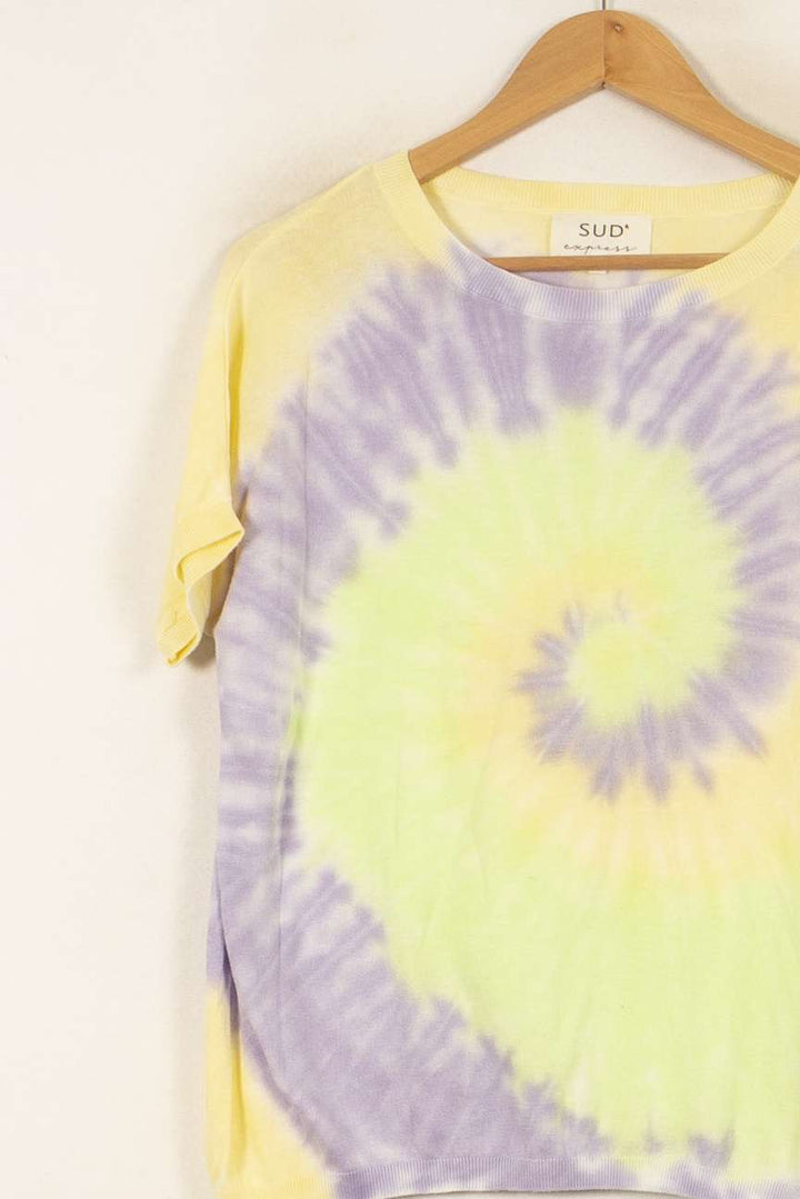Tee-shirt Jaune et Violet - Taille S/36 de la marque Sud express | PARAD53695 - Vendu par Paradigme - Image 3