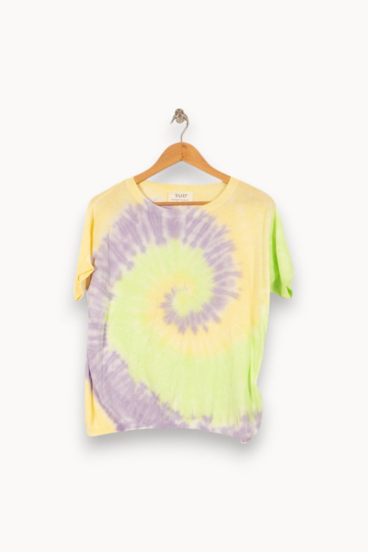 Tee-shirt Jaune et Violet - Taille S/36 de la marque Sud express | PARAD53695 - Vendu par Paradigme - Image 2