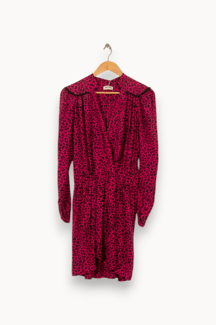 Robe Midi Rose et Noir - Taille M/38 de la marque Zadig&Voltaire | PARAD53699 - Vendu par Paradigme - Image 2
