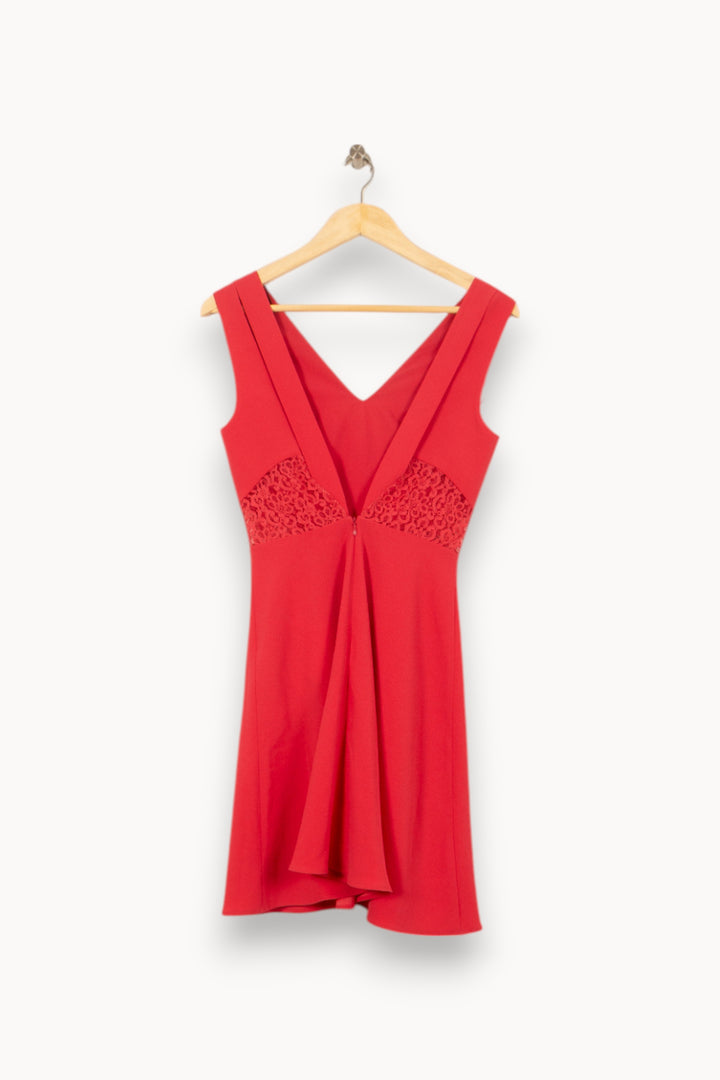 Robe Courte Rouge - Taille XS/34 de la marque Claudie Pierlot | PARAD53704 - Vendu par Paradigme - Image 4