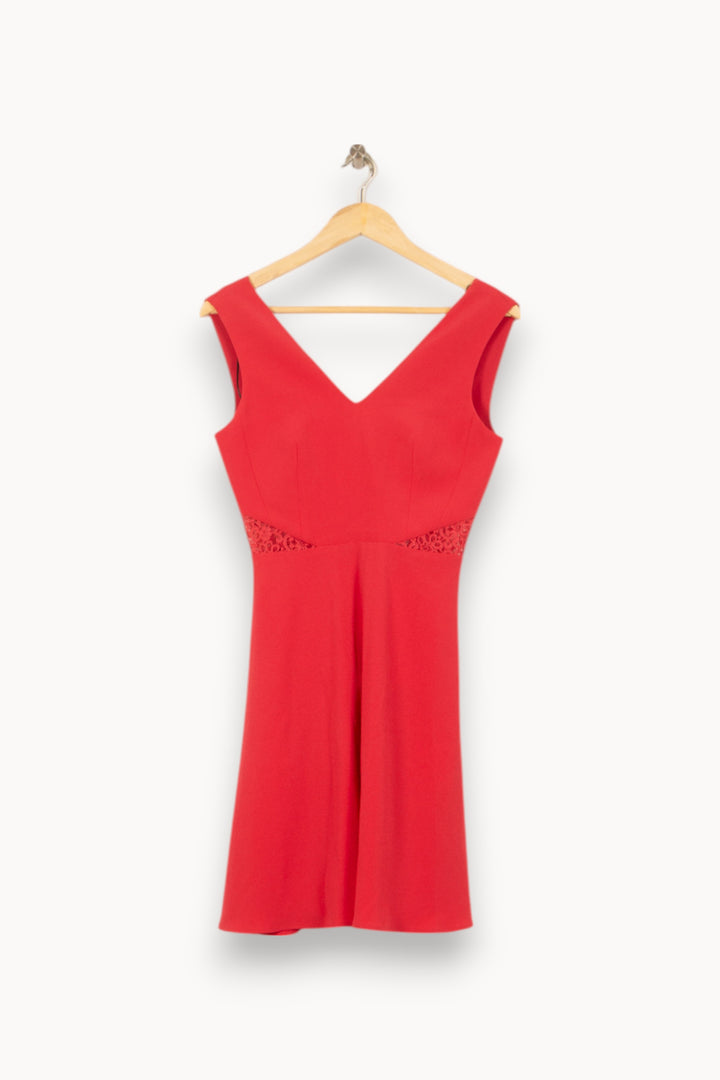 Robe Courte Rouge - Taille XS/34 de la marque Claudie Pierlot | PARAD53704 - Vendu par Paradigme - Image 2