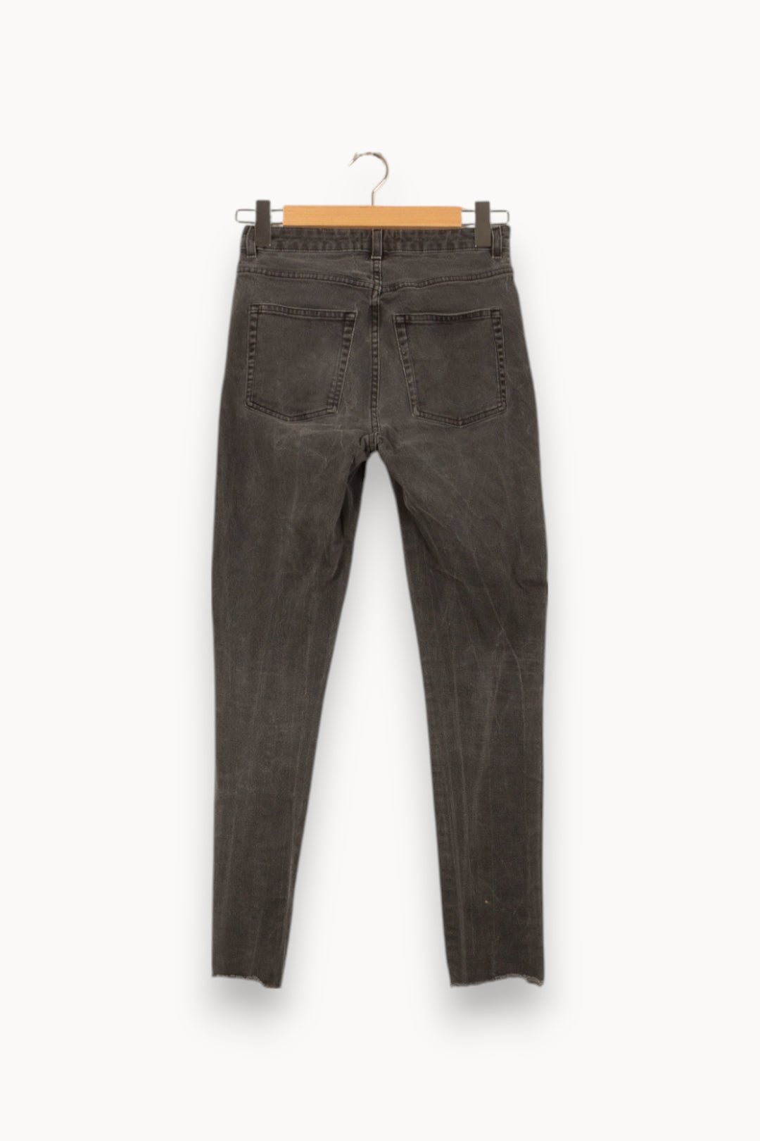Jean Slim Gris - Taille L/40 de la marque Acne Studios | PARAD53705 - Vendu par Paradigme - Image 4