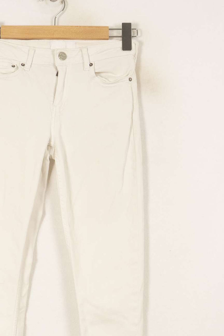Jean Slim Blanc - Taille S/36 de la marque Acne Studios | PARAD53706 - Vendu par Paradigme - Image 3