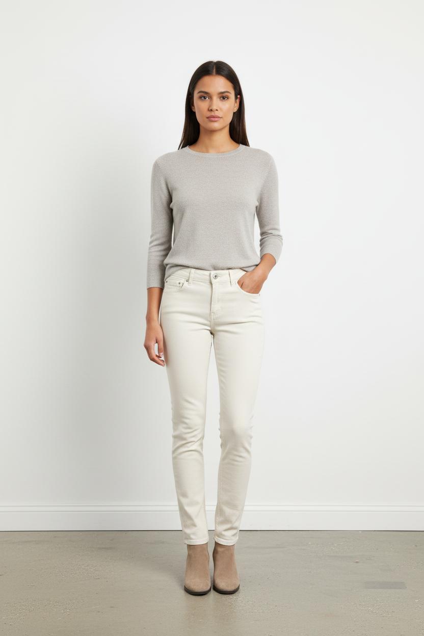 Jean Slim Blanc - Taille S/36