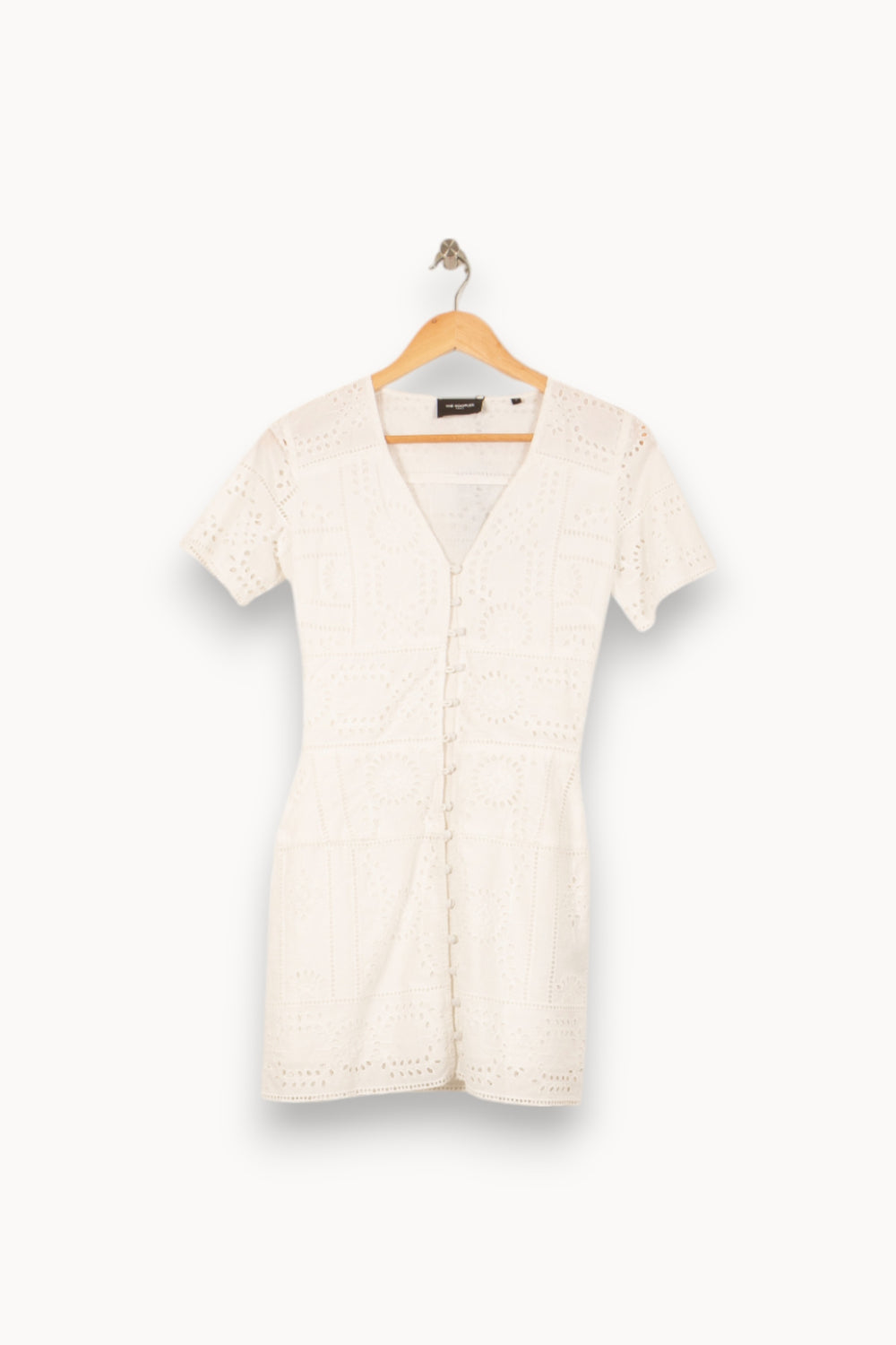 Robe Brodée Blanche - Taille XS/34 de la marque The Kooples | PARAD53707 - Vendu par Paradigme - Image 2