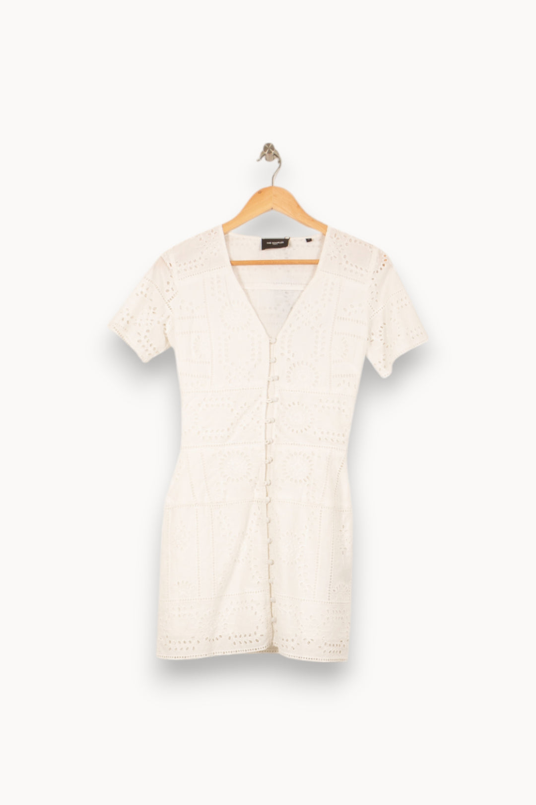 Robe Brodée Blanche - Taille XS/34 de la marque The Kooples | PARAD53707 - Vendu par Paradigme - Image 2