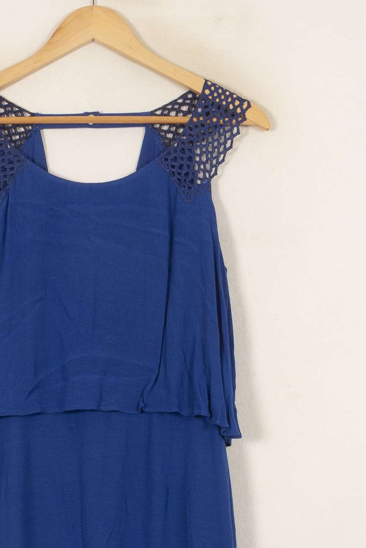 Robe Courte Bleue - Taille M/38 de la marque Sandro | PARAD53713 - Vendu par Paradigme - Image 3