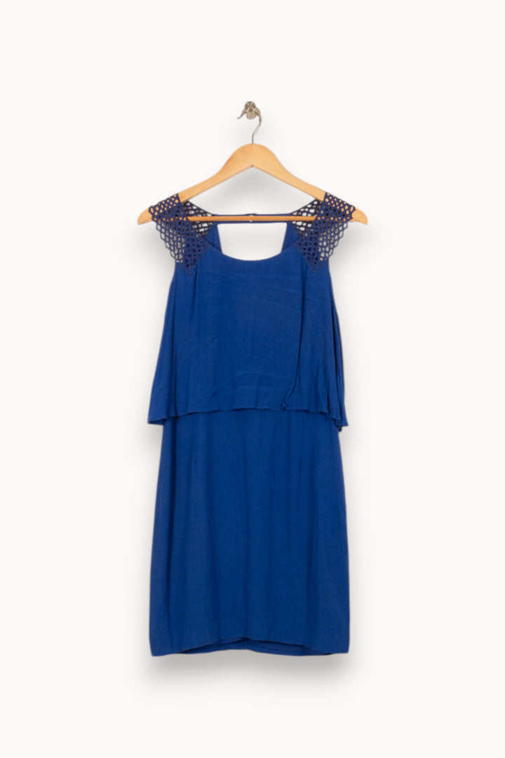 Robe Courte Bleue - Taille M/38 de la marque Sandro | PARAD53713 - Vendu par Paradigme - Image 2