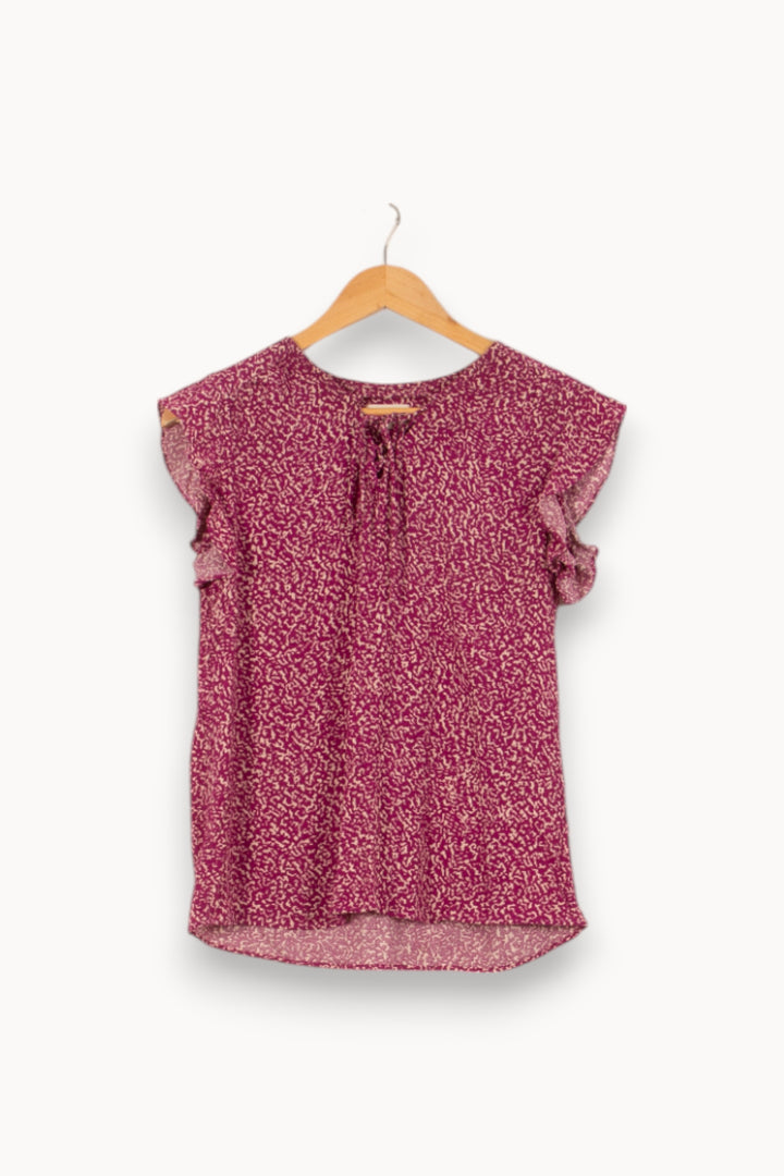Blouse Rose et Blanche - Taille S/36 de la marque Maison 123 | PARAD53715 - Vendu par Paradigme - Image 2