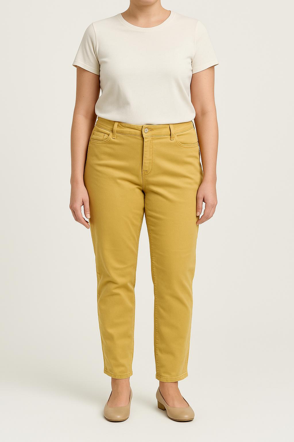 Pantalon Jaune - Taille XL/42 de la marque Caroll | PARAD53731 - Vendu par Paradigme - Image 1