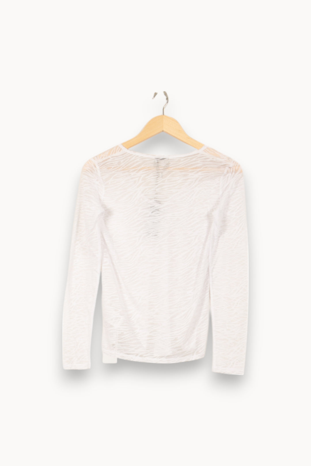 Tee-shirt Blanc - Taille S/36 de la marque IKKS | PARAD53742 - Vendu par Paradigme - Image 4