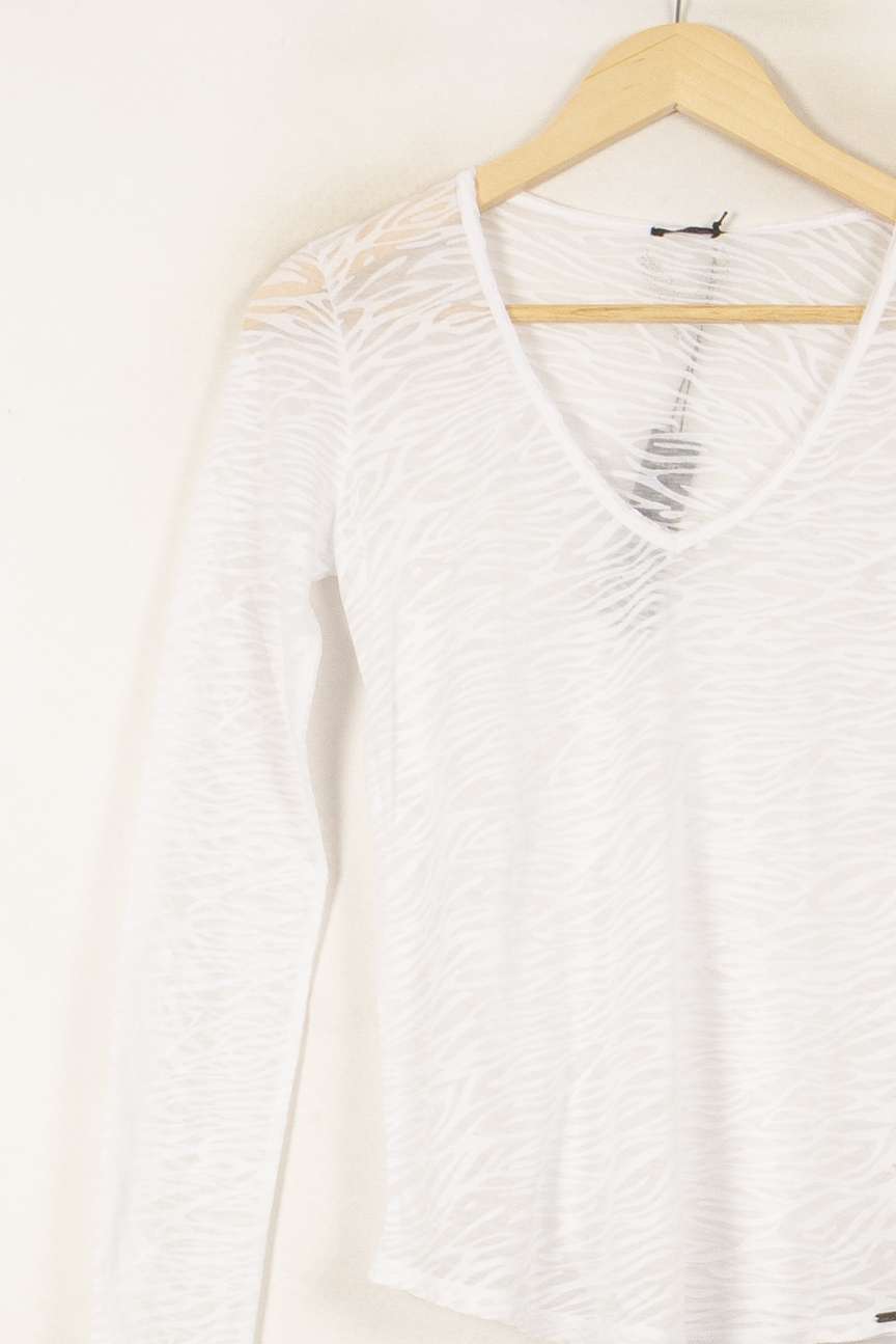 Tee-shirt Blanc - Taille S/36 de la marque IKKS | PARAD53742 - Vendu par Paradigme - Image 3