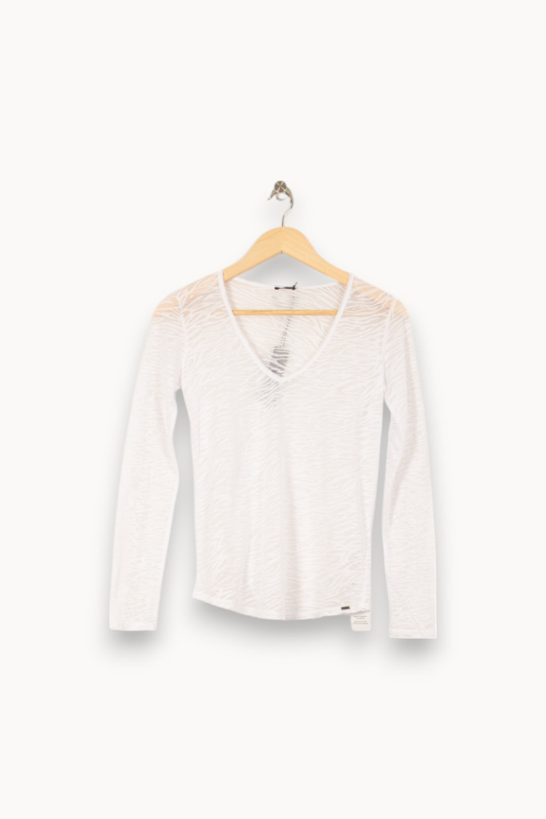 Tee-shirt Blanc - Taille S/36 de la marque IKKS | PARAD53742 - Vendu par Paradigme - Image 2