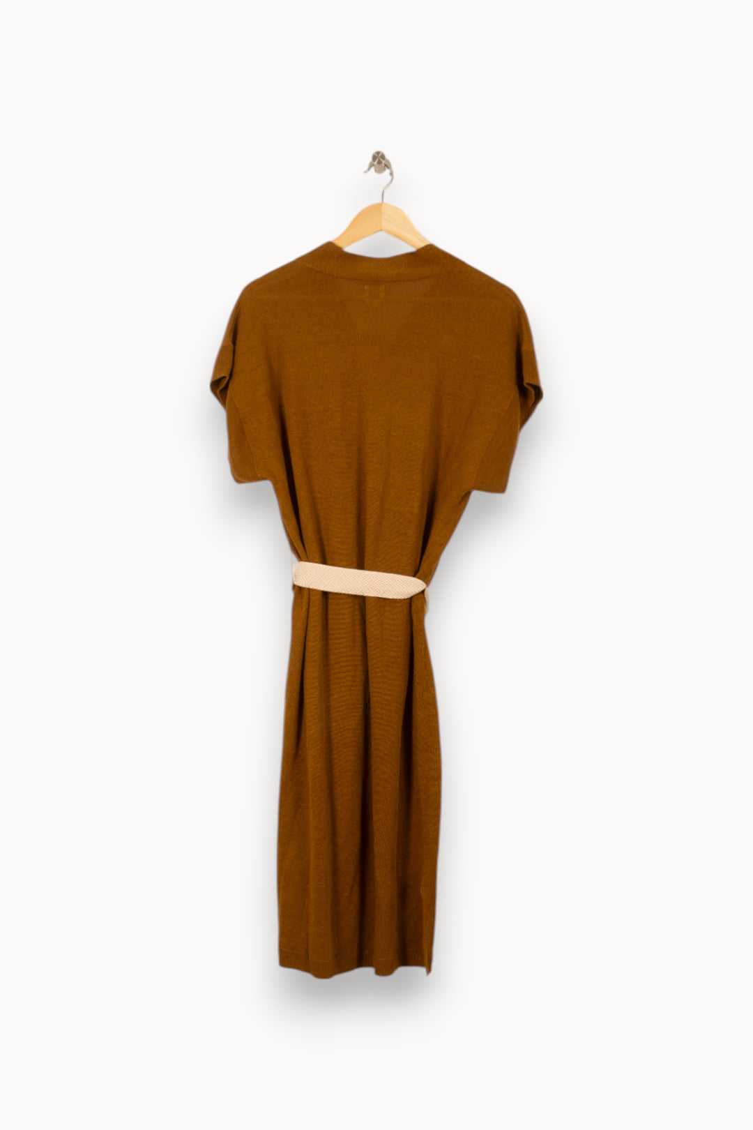 Robe Midi Marron et Beige - Taille XS/34 de la marque Des petits hauts | PARAD53747 - Vendu par Paradigme - Image 4