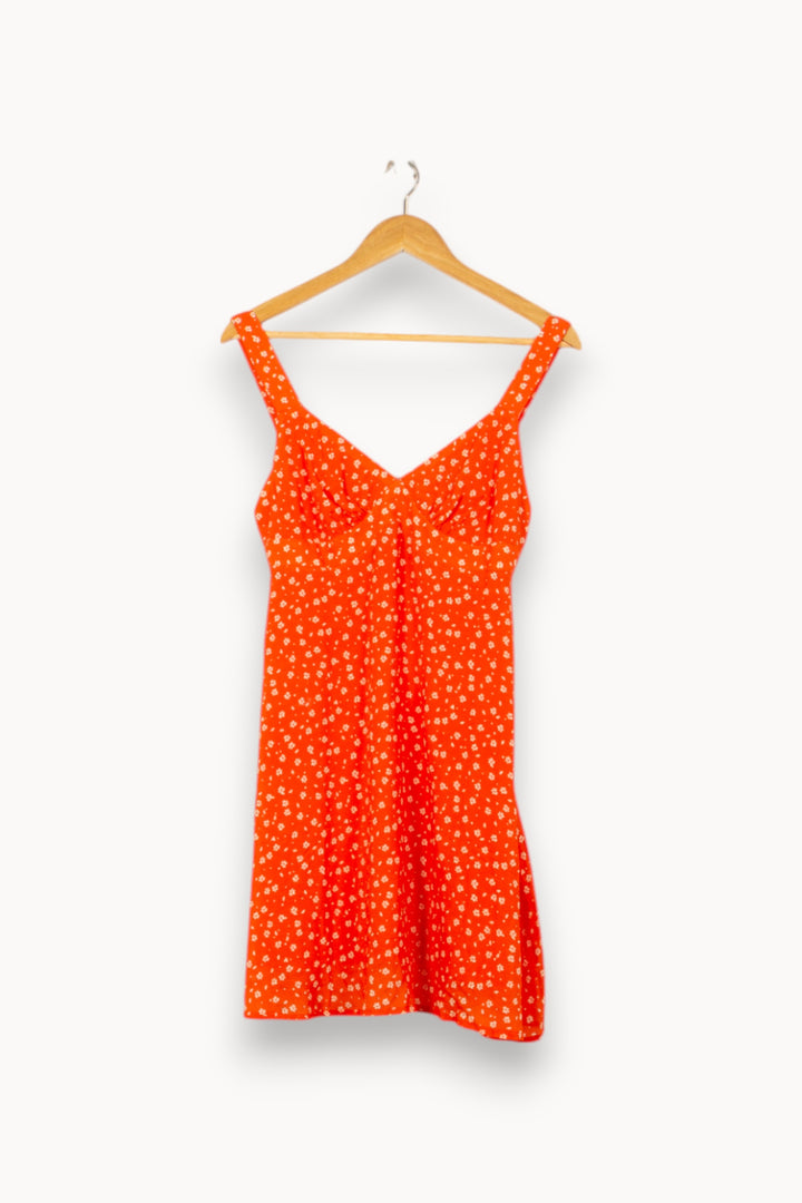 Robe Fleurie Rouge et Blanche - Taille XS/34 de la marque SAAJ | PARAD53751 - Vendu par Paradigme - Image 2